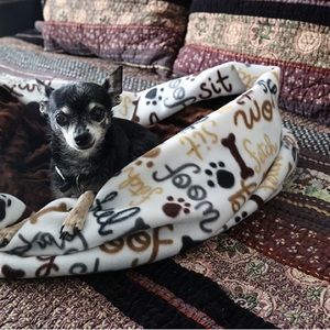 Dog puppy snuggle sack blanket